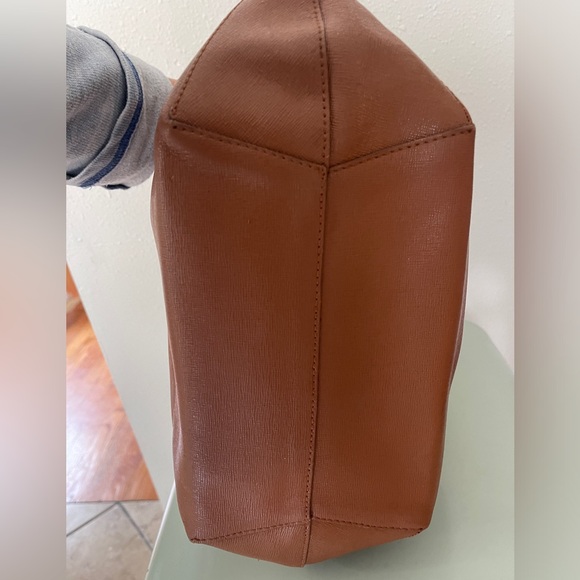 Furla 2 way bag brown leather crossbody purse large tote oversized designer - Picture 10 of 17